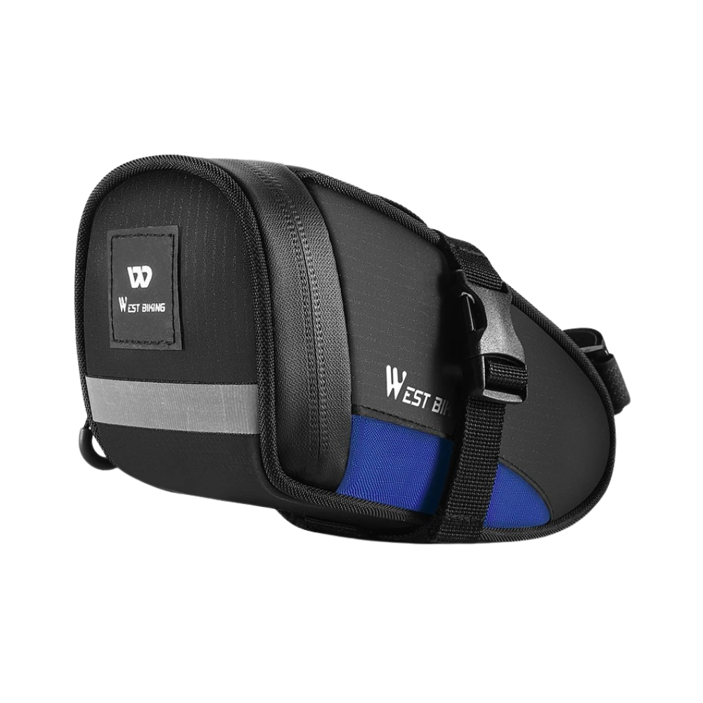 WEST BIKING Portable 1.2L Reflective Cycling Tail Bag-blue-1
